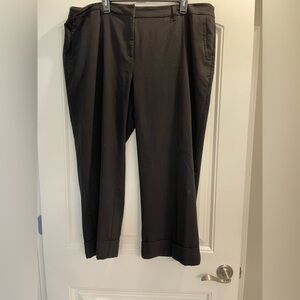 Covington woman plus size black cropped Dress Pants 18w